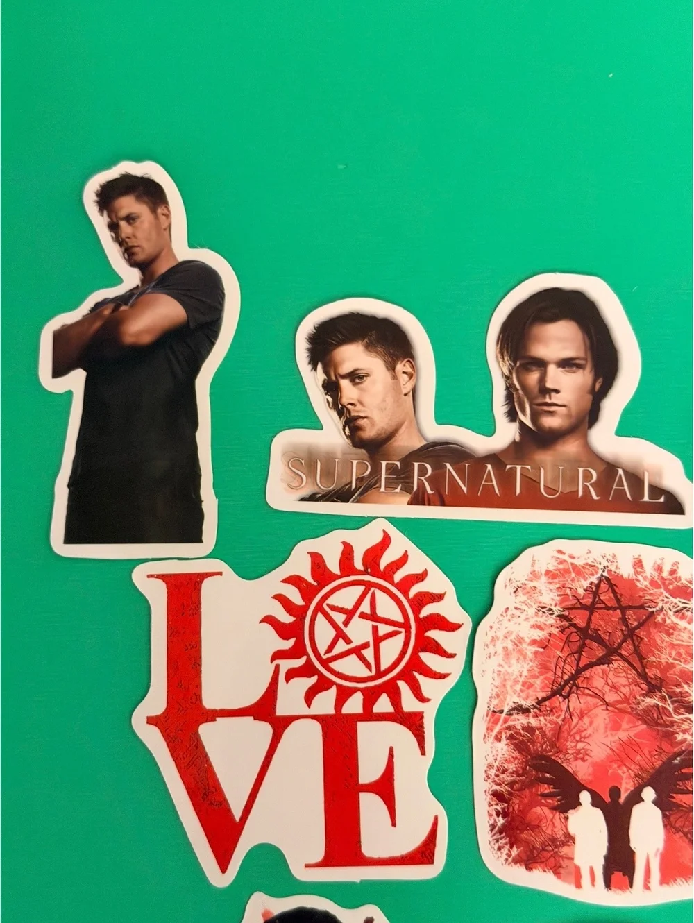 7 pack sticker/decal waterproof Supernatural tv show